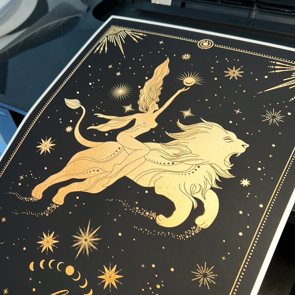 Leo Wall Art Celestial Zodiac Print Poster Unframed - Picture 15 of 17